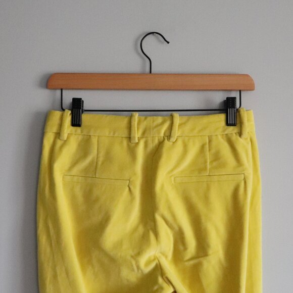Babaton Aritzia Women's Sz 0 Yellow Atelier Straight Leg Casual Trouser Pants - Picture 6 of 13